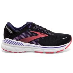 BROOKS Adrenaline GTS 22 Womens Running Shoes Black/Purple/Coral