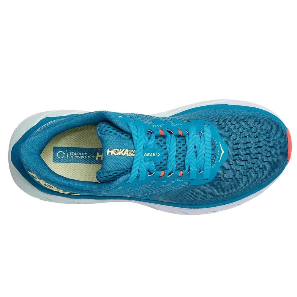 Hoka Arahi 5 Womens Running Shoes Mosaic Blue/Luminary Green 4 Hoka Arahi 5 Womens Running Shoes Mosaic Blue/Luminary Green - Image 2
