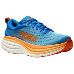 Hoka Bondi 8 Mens Running Shoes Coastal Sky/Vibrant Orange -Sports Shoes Shop bondi 8 mens running shoes coastal sky vibrant orange p8333 33194 image