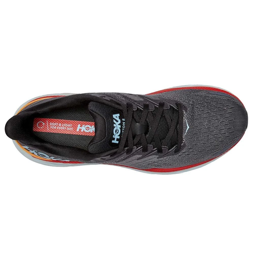 Hoka Clifton 8 Mens Road Running Shoes Anthracite/Castlerock 5 Hoka Clifton 8 Mens Road Running Shoes Anthracite/Castlerock - Image 3