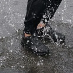 On Cloudflyer Waterproof Womens Road Running Shoes With Support Black & Lunar -Sports Shoes Shop cloudflyer waterproof womens road running shoes with support black lunar p4716 15338 image