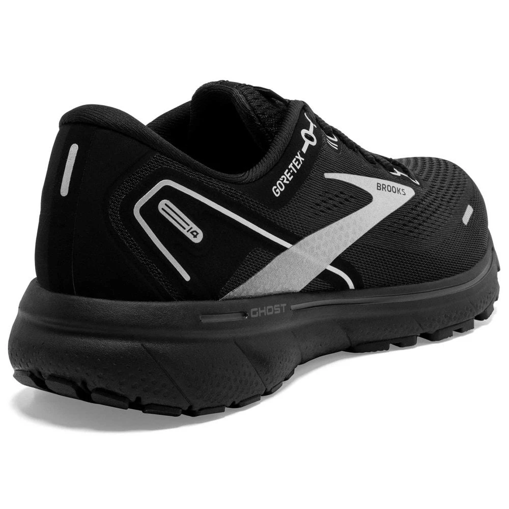 BROOKS Ghost 14 GTX Womens Waterproof Running Shoes Black/Blackened Pearl 4 BROOKS Ghost 14 GTX Womens Waterproof Running Shoes Black/Blackened Pearl - Image 2