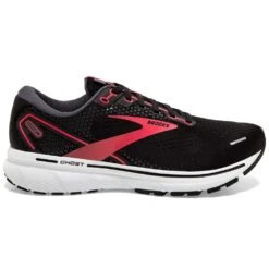 BROOKS Ghost 14 Wide D Womens Road Running Shoes Black/Coral/White
