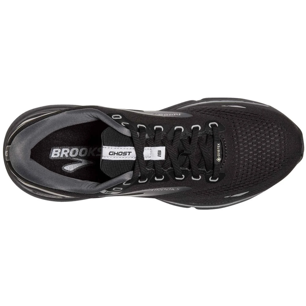 BROOKS Ghost 15 GTX Womens Waterproof Running Shoes Black/Blackened Pearl/Alloy 6 BROOKS Ghost 15 GTX Womens Waterproof Running Shoes Black/Blackened Pearl/Alloy - Image 4