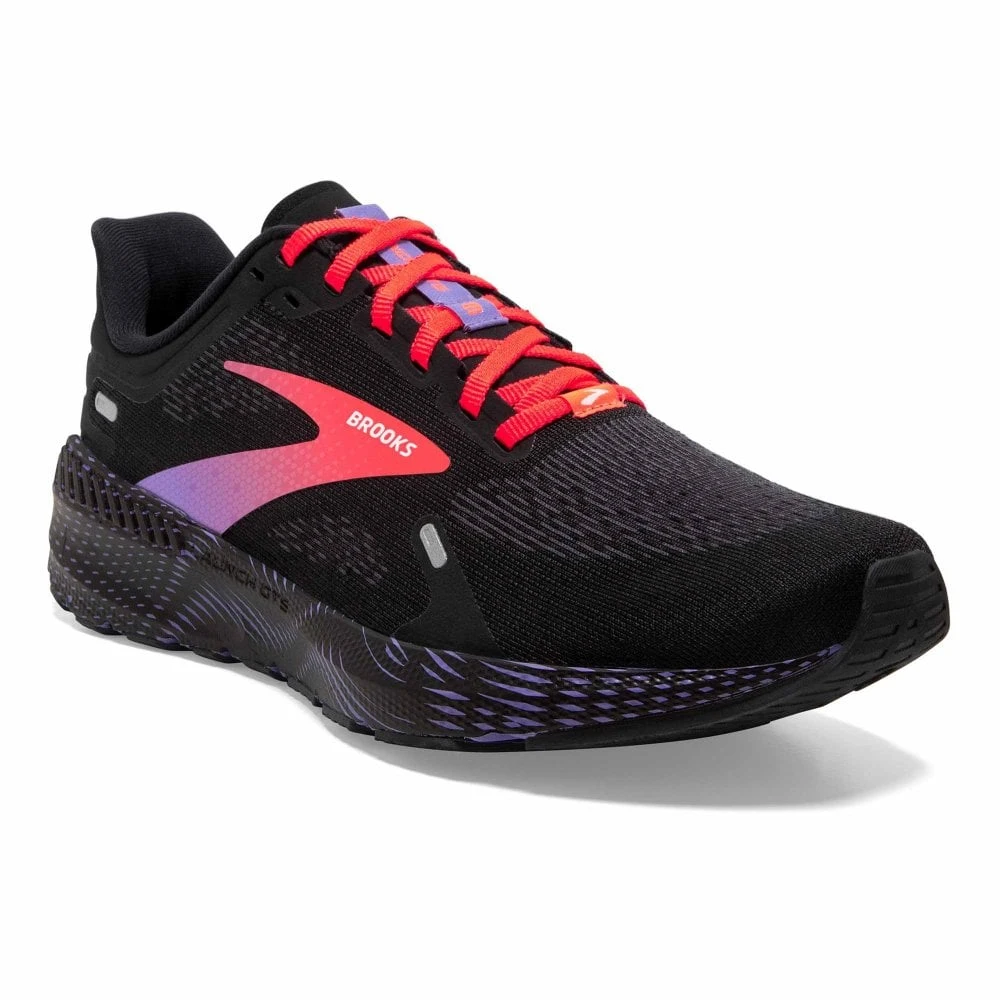 BROOKS Launch GTS 9 Womens Running Shoes Black/Coral/Purple 3 BROOKS Launch GTS 9 Womens Running Shoes Black/Coral/Purple
