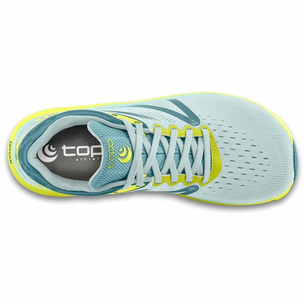 Topo Athletic Magnifly 4 Womens Running Shoes Glass Blue/Lime 4 Topo Athletic Magnifly 4 Womens Running Shoes Glass Blue/Lime - Image 2