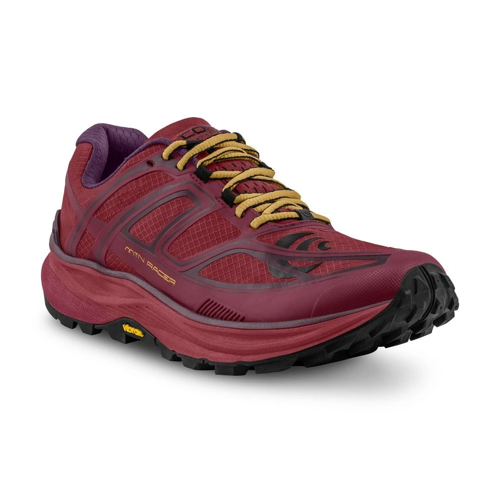 Topo Athletic MTN Racer Womens Trail Running Shoes Berry/Gold 3 Topo Athletic MTN Racer Womens Trail Running Shoes Berry/Gold