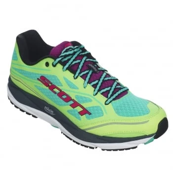Scott Palani Support Womens Road Running Shoes With SUPPORT Green/Purple 4 Scott Palani Support Womens Road Running Shoes With SUPPORT Green/Purple - Image 2