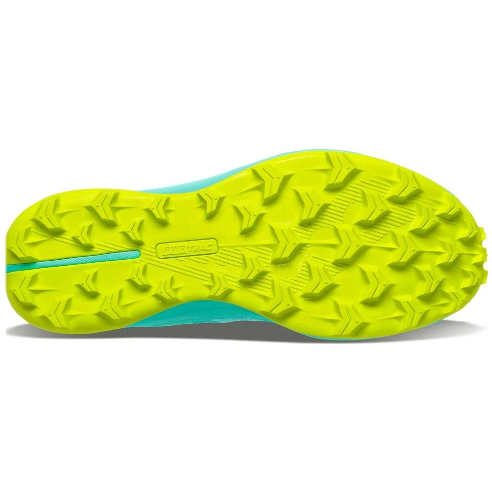 Saucony Peregrine 12 ST Womens Trail Running Shoes Cool Mint/Acid 4 Saucony Peregrine 12 ST Womens Trail Running Shoes Cool Mint/Acid - Image 2