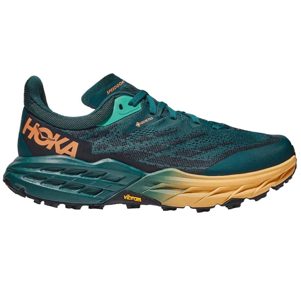 Hoka Speedgoat 5 GTX Womens Waterproof Trail Running Shoes Deep Teal/Black 3 Hoka Speedgoat 5 GTX Womens Waterproof Trail Running Shoes Deep Teal/Black